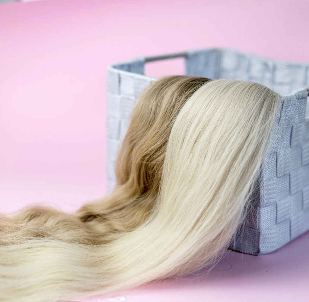 Bundle de cabello castaño/marrón 100% humano